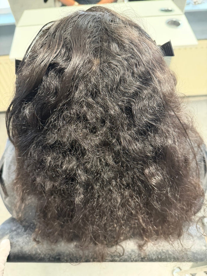 Haar voor de behandeling